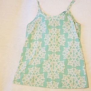 S Mint green bow tank top